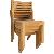 Teka Wina New Stacking Dining Chair Without Arm Rest Teak Wooden Garden Outdoor Furniture