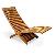 Worm Lazy Chair Curve Sun Lounger Day Bed Teak Teka Wooden Outdoor Garden Furniture