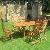 Bremerhaven Reclining Five Position Set Teka Teak Wooden Outdoor Garden Furniture