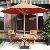 Teak Simply Orange Folding Set Teka Wooden Garden Outdoor Furniture