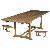 Teka Rectangular Extension Table Teak Wooden Garden Outdoor Furniture