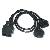 Obd-ii 16p M To 2 F Cable Assembly