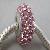 Sterling Silver Cored Lampwork Glass Bead With Crystal Fits Pandora
