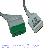 Nihon Kohden Jc-906p Six Lead Ecg Trunk Cable