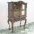 Solid Mahogany Small Vitrine Cabinet Wooden Indoor Furniture