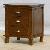 Teka Mahogany Bedside Night Stand Three Drawers Bedroom Set Kiln Dry