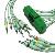 Nihon Kohden Ecg-9320 Ecg Cable From Ronseda Banana / Snap / Clip / Din3.0