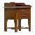 Mahkota Teak Mahogany Chest Two Drawers Bedroom Set Solid Wooden Indoor Furniture