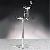 Acrylic Double Shoe Stand