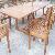 Solid Teka Vienna Outdoor Dining Set Teak Garden Furniture Bali Java Indonesia