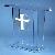 Plexiglass Church Podium With Cross