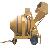 500litre Concrete Mixer With Hydraulic Tipping Hopper / Diesel Concrete Mixer