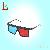 Plastic Red Blue 3d Glasses Kzl-r-04