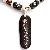 Handmade Tibetan Black Ox Bone Mantra Necklace