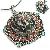Tibetan Silver Gemstone Dragon Head Ghau Prayer Box Amulet