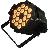 Led Par 64 Tricolor 18x3w