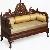 Indian Carved Sofa Set And Living Room Furniture With Silver, Carved Wood, Minakari Or Brass