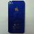 Iphone 4 Glass Back Cover With Deep Blue Supporting Frame Deep Blue