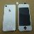 White Full Iphone 4 Kits Front And Back Panel Black Home Button