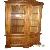 Teak Corner Cabinet Carved