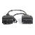 Mitsubishi 12pin Obd1 Obd2 Connector Adapter Hyundai Car Tool