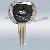 Transponder Key Shell Mercedes Chrome Style