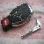 Mercedes 3button 1 Chrome Key