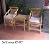 Set Terrace Kt 027 Natural Color 2sc 1tb With Foam Cushion