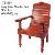 Lazy Chair Wood Seat Arm