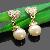 Pearl And Chatons Earring