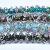 Faceted Rondelle Lampwork Beads