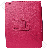 Ipad 2 Hoco Folder Leather Cases Deep Pink