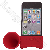 Iphone 4 Horn Stand Acoustic Amplifier Red