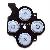 Keystoke With D-pad Rubber Silver For Psp Slim / 2000 Original