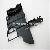 Plastic Back Of Memory Card Replacement For Psp Slim / 2000 Black