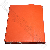 Magnetic Flip Folder Real Leather Case For Ipad Oranger
