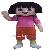 Dora Mascot Costume Cartoon Character Costumes