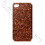 Art Flowers Protection Cases For Iphone 4 Dark Orange
