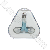 Tomic Style Earphone With Microphone For Iphone 3g 3gs 4g Other Mobile Phone-light Blue