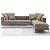 Modern Classic Fabric Dadone Sofa, Contemporary Fabric Sofa