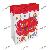 Red Fashional Usa Style Birthday Shopping Bag