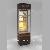 Single Wide Glass Display Tower Jewelry Glass Display Cabinet