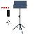Apextone Folded Music Stands For Smaller Package Ap-3506