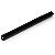 Black Aluminum Alloy 15mm Rod 45cm 18 Inch