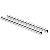 Silver Aluminum Alloy 15mm Rod 40cm 16inch