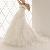 Multi-layers A-line Strapless Train Wedding Dress With Cape