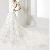 Flounce Embellished Strapless Princess Train Wedding Dress