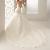 Front Rhinestone Embellished A-line Halter Train Wedding Dress