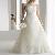 Lace Embellished A-line Floor-length Strapless Wedding Dress