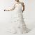 Strapless A-line Irregular Layers Floor-length Wedding Dress